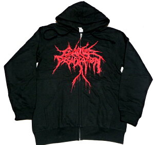 CATTLE DECAPITATION �L���g���f�J�s�e�C�V����LOGO ZIP HOODIE �I�t�B�V���� �o���h�p�[�J�[