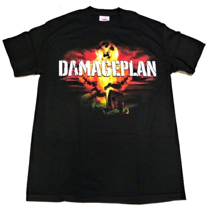 楽天市場】DAMAGE PLAN ダメージプランFIREBALL オフィシャル バンドT 