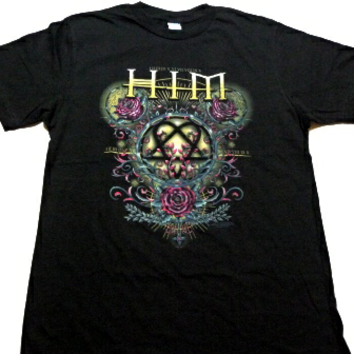 楽天市場 Him ヒムpentagram And Rosesゴシックメタルバンドｔシャツオフィシャルバンドtシャツ Animal Rock