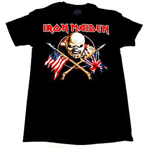 IRON MAIDEN �A�C�A�����C�f��CROSSED FLAGS �I�t�B�V���� �o���hT�V���c