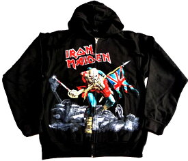 IRON MAIDEN アイアンメイデンSCUFFED TROOPER Hoodie オフィシャル バンドパーカー