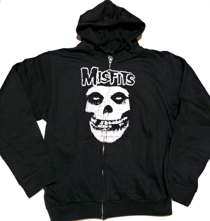 楽天市場】MISFITS ミスフィッツSKULL ZIP HOODIE オフィシャル ZIP-UP 