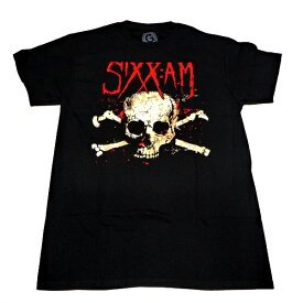 SIXX:A.M. シックス：エイ・エムDARKNESS SKULL オフィシャル バンドTシャツ