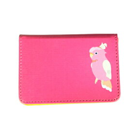 名刺入れ 名刺入 カードケース 大容量 メンズ レディース ガールズ ピンク オウム 鳥 キュ－ト かわいい 可愛い おしゃれ おすすめ