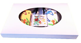 ギフトセット キーケース キーリング オカピー 本革 イエロ－ ホワイト アクリルキ－ スカイ モカ レディス メンズ キッズ ファミリ－ 記念 おしゃれ おそろい ギフト