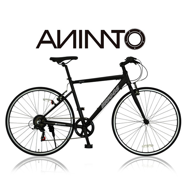 評判 わずか11.5kgの軽量アルミフレーム シマノ6段変速 当店オリジナル ANIMATOアニマート クロスバイク BRIGGS ブリッグス アルミフレーム 代引き不可 おしゃれ 自転車 通勤 軽量 700c