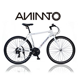 【ANIMATOアニマート】クロスバイク ENFLER-R(アンフレア アール) 700c 自転車 軽量 アルミフレーム 通勤 通学 サイクリング【シマノ21段変速】