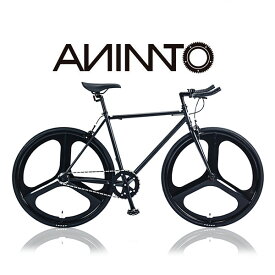 【ANIMATOアニマート】PHANTOM(ファントム) シングルスピード 自転車 ストリート スタイリッシュ 街乗り 3スポークピスト