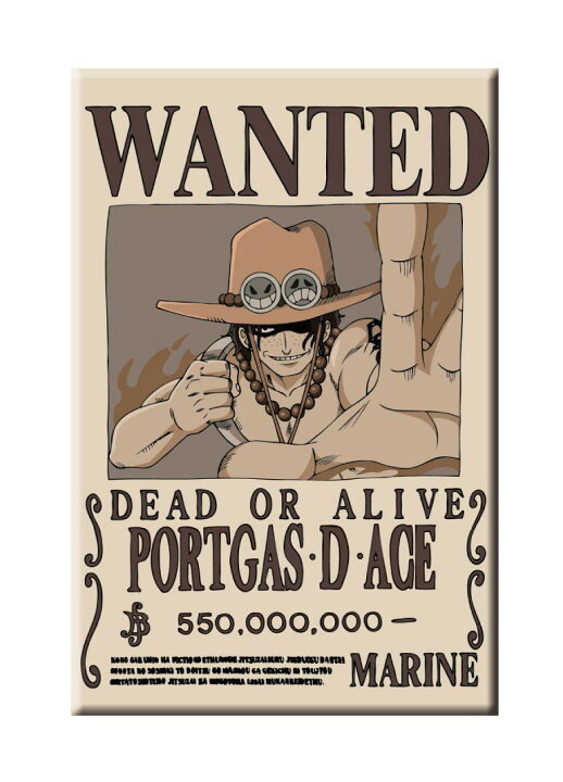 楽天市場】ONE PIECE ワンピース 手配書缶バッジ ポートガス・D 