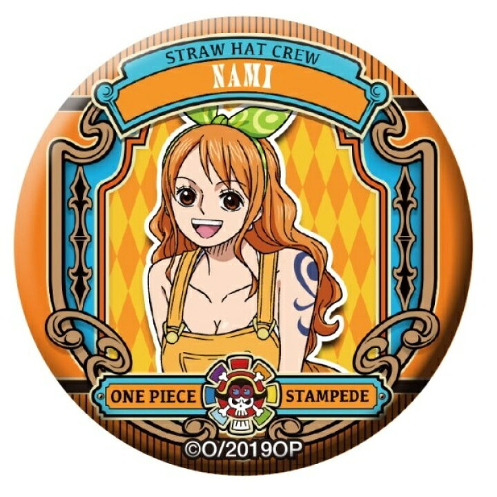 楽天市場 ワンピース One Piece マルイ 期間限定 グッズコーナー オリジナル缶バッジ ナミ 単品 ポスト投函 配送可 アニメグッズ 専門店earth
