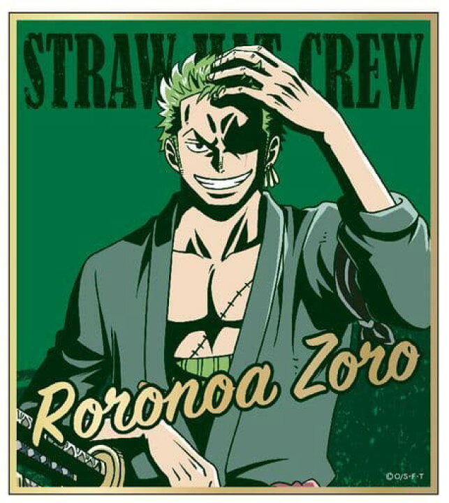 楽天市場 ワンピース One Piece 箔押しミニ色紙コレクション ロロノア ゾロ ポスト投函 配送可 アニメグッズ専門店earth