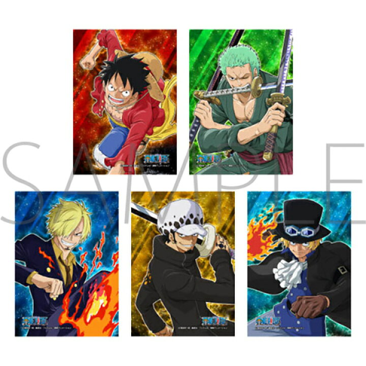 楽天市場 新品 One Piece 生ブロマイド モンキー D ルフィ ロロノア ゾロ サンジ サボ トラファルガー ロー 5枚セット ジャンプフェスタ22 Jf限定 アニメグッズ専門店earth