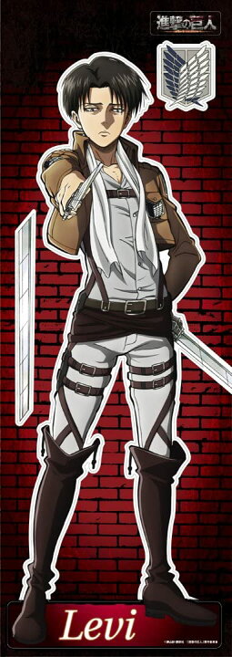 楽天市場 新品 進撃の巨人 きゃらぺたa2縦半 リヴァイ アニメグッズ専門店earth