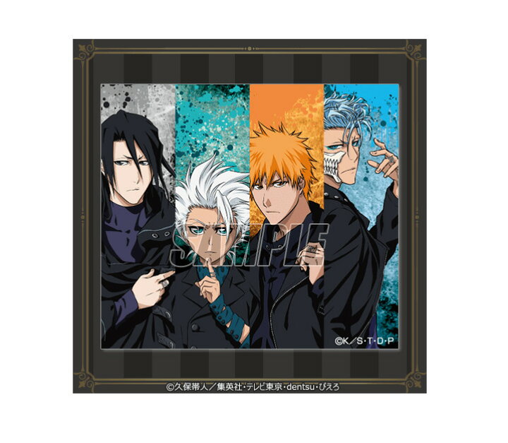 楽天市場 新品 Bleach オンラインくじ Black Rock D賞 ミニ色紙 D 9 4人ver グリムジョー ジャガージャック 朽木白哉 黒崎一護 日番谷冬獅郎 くじ引き堂 アニメグッズ専門店earth