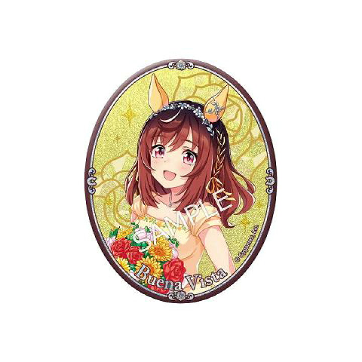 楽天市場】ウマ娘 プリティーダービー 公式グリッター缶バッジ ブエナ 
