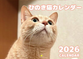 【予約販売】 ひのき猫 2026年 壁掛けカレンダー KA26175