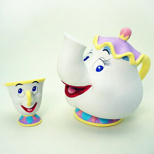 ディズニー ポット夫人 チップ 美女と野獣 貯金箱