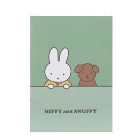 ミッフィー＆スナッフィー A5ノート（グリーン） 文具 文房具 miffy and snuffy 23AW 日本製