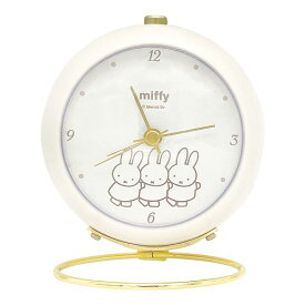ミッフィー miffy リングクロック （アイボリー） 置き時計 インテリア