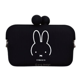 ミッフィー DO-MO(ドーモ) シリコン がま口 カードケース ミニポーチ(ミッフィーブラック) miffy