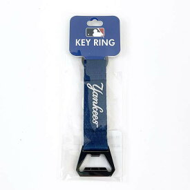 MLB ニューヨークヤンキース 栓抜きストラップ ブルー キーホルダー アウトドア 野球グッズ メジャー