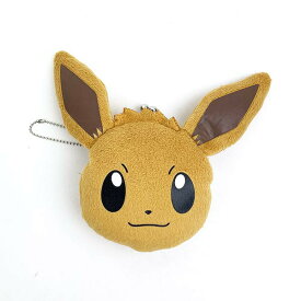 ポケットモンスター ポケモン イーブイ ミニがまぐち キーホルダー 小物入れ ブラウン