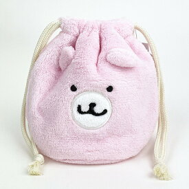 ちいかわ くまさんポシェット フェイス巾着 ポーチ キャラクターグッズ