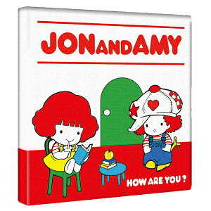 �������l �L�����o�X�A�[�g JON&AMY �C���e���A �A�[�g�p�l�� �L�����N�^�[�O�b�Y
