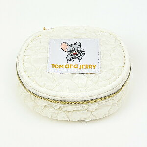 トムとジェリー タフィー おむつアクセサリーポーチ ホワイト トムジェリ