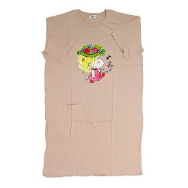 水森亜土 スーパーBIGTシャツ(M) ワンピース ピンクベージュ アパレル