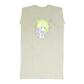 水森亜土 スーパーBIGTシャツ(L) ワンピース グレージュ アパレル