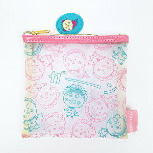 コジコジ 総柄 メッシュポーチ (S) ピンク