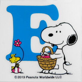 スヌーピー PEANUTS イニシャルステッカー SNOOPY E ステッカーシール 送料込み