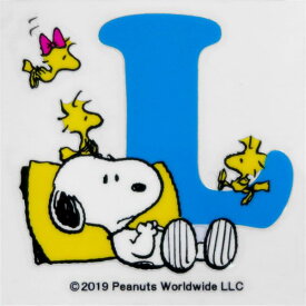 スヌーピー PEANUTS イニシャルステッカー SNOOPY L ステッカーシール 送料込み