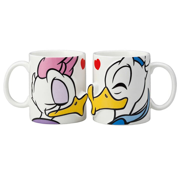 楽天市場 ディズニー キスマグ ペアマグカップ キッス Kiss 立体 ドナルド デイジー ディズニー 送料込み Anitto Friends