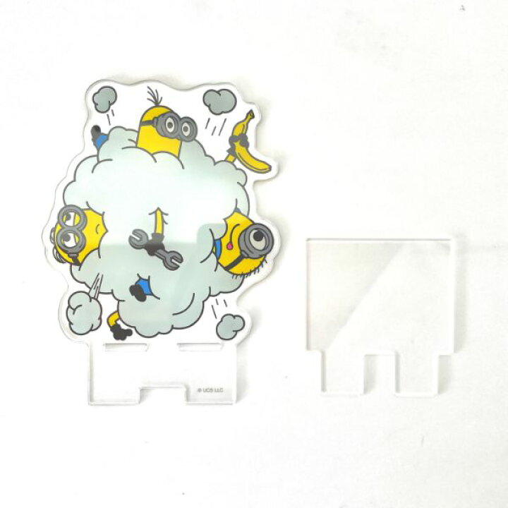 楽天市場 ミニオンズ ミニオン ダイカットアクリルスマホスタンド 携帯置き クリスマス プレゼント ギフト Anitto Friends