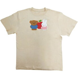 ミッフィー miffy Tシャツ miffy&Boris ベージュ Mサイズ 送料込み