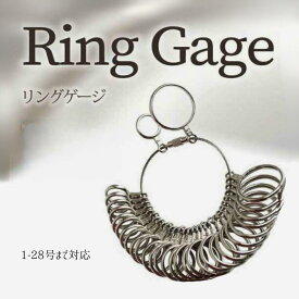 【2/4〜10 マラソン全品ポイント5倍！】【ランキング入賞品】 リングゲージ 指輪サイズ測り 指輪 サイズ 測る 道具 サイズゲージ 号数 計測 1~28号 日本標準規格 サイズ 測り方 自分で フルサイズ ペアリング サイズ計測