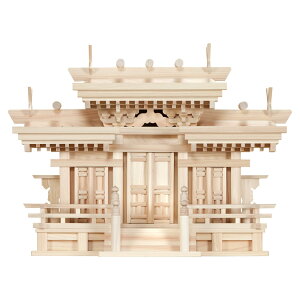 高級神棚 マス組付屋根違い三社・唐戸・中(東濃ひのき製)【27日10時までP5倍!】