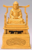 仏像 天台大師 2.5寸 樟製 【適合宗派：天台宗】