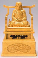 仏像 伝教大師 2.5寸 樟製 【適合宗派：天台宗】