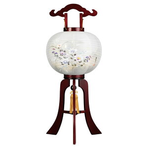 盆提灯 盆ちょうちん 大内行灯 お盆 新盆 初盆 御供 MG絆(きずな)行灯 12号 絹張 二重 YT-1785