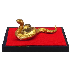 干支置物 巳 み 蛇 へび 合金製 秀月作 飛躍(ひやく)