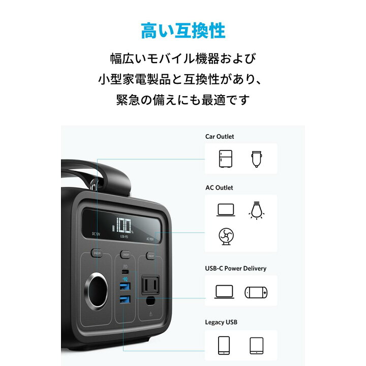 楽天市場】ポータブル電源 Anker PowerHouse 200 (213Wh / 57600mAh 