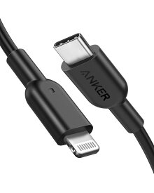 Anker PowerLine II USB-C & ライトニングケーブル MFi認証 USB PD対応 急速充電 iPhone 13 / 13 Pro / 12 / SE(第2世代) 各種対応（0.9m ブラック・ホワイト）