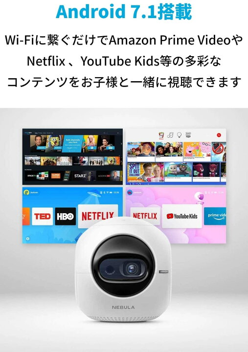 楽天市場】Anker Nebula Astro (Android搭載モバイルプロジェクター 