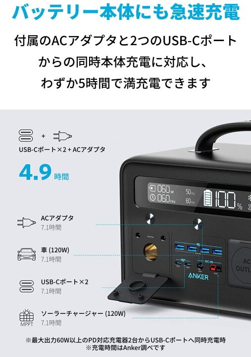 楽天市場】Anker ポータブル電源 PowerHouse II 800 大容量778Wh 純正 