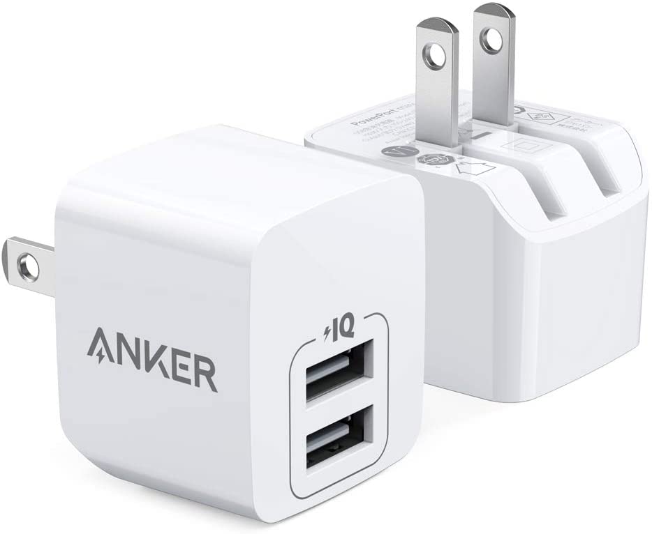 Anker PowerPort mini USB充電器 12W iPhone 爆買い送料無料 Android各種対応 2ポート iPad 最安値に挑戦
