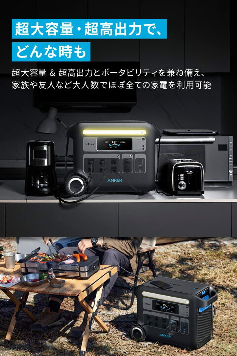 楽天市場】Anker Solix F2000 Portable Power Station ポータブル電源 