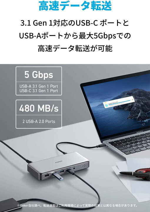 楽天市場】Anker 563 USB-C ドッキングステーション (10-in-1) 最大 